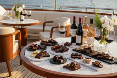 no screen with stocks or boat info and also chocolate its bars and squares and few 