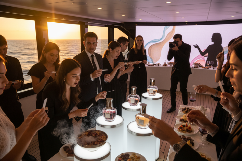 the launch of a perfume for example 